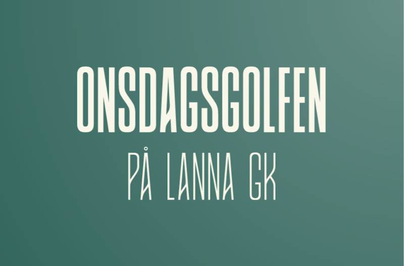 Onsdagsfinalen på Lanna Golfklubb – 22 september